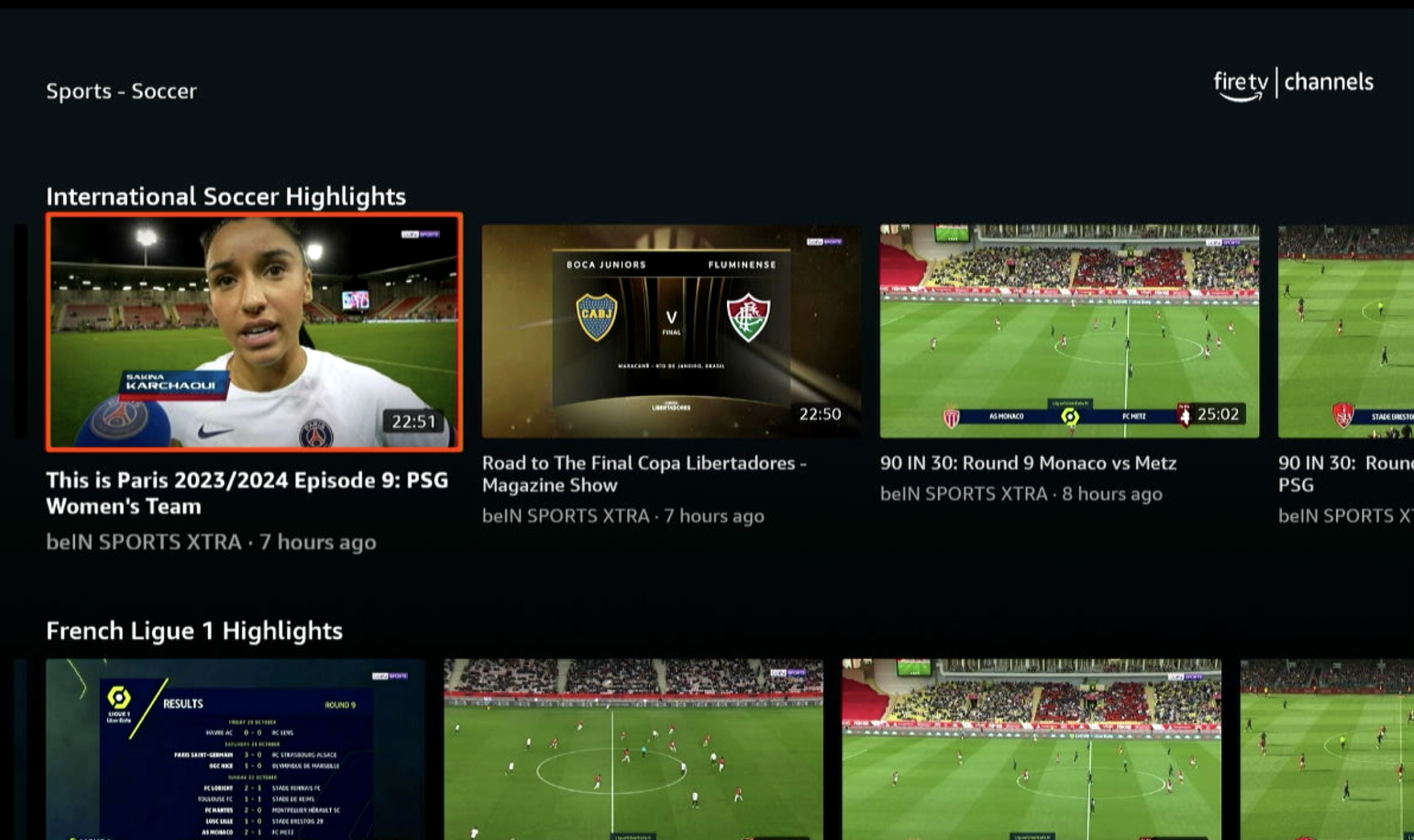 Amazon discount sport channels